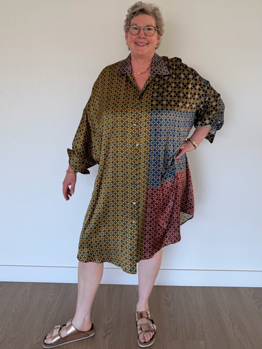 Dries Van Noten Tie Print Dress